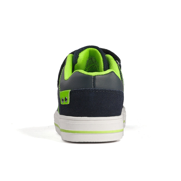 Kids Lightweight Fashion Sneakers - NAVY NEON GREEN - 2